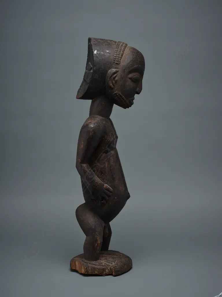 Hemba, Congo male ancestor (singiti) wooden figure, Image 1++